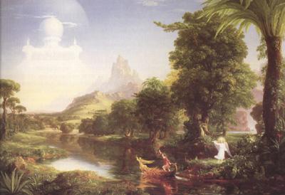 Thomas Cole The Voyage of Life,Youth (mk19) Sweden oil painting art